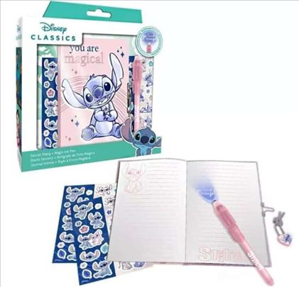 Stič tajni dnevnik+stikeri+magična olovka