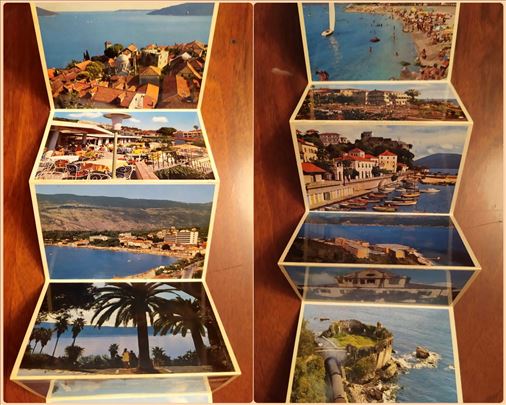 Harmonika razglednice Herceg-Novi 70s