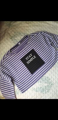 Novi OVS ljubičasto-beli duks na pruge