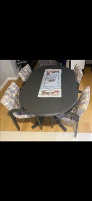 Set- trpezarijski sto i stolice
