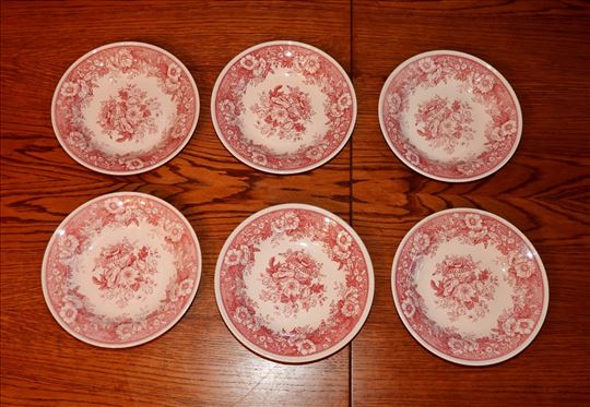 Villeroy & Boch, crveni Balmoral, 6 dubokih tanjir