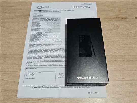 Samsung Galaxy S23 Ultra Black / Gar. 15.2.2026