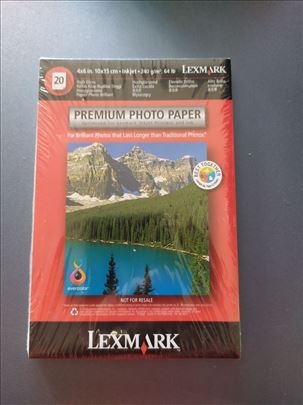 Lexmark Foto papir High Gloss - 10x15cm - 20 listo