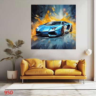 Digitalno štampane slike na platnu - Lamborghini