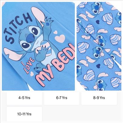 Stitch pidžama,veličina na slici- naručivanje