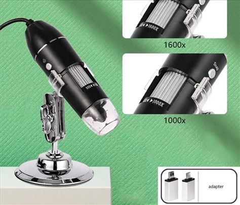 Mikroskop 3 u 1 (Usb, mikro Usb, Type - C) 1600x