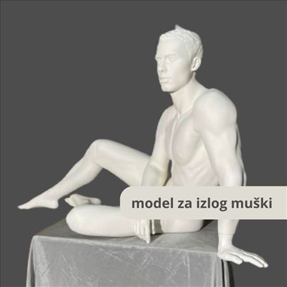 Muški model za izlog - u sedećem položaju