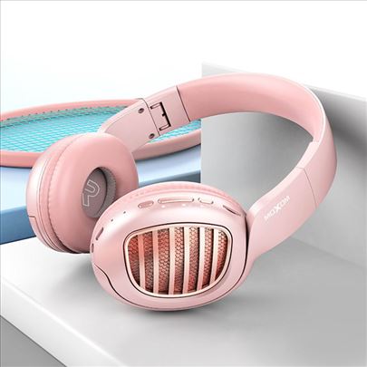 Slusalice Bluetooth Moxom MX-WL21 pink Novo