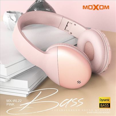Slusalice Bluetooth Moxom MX-WL22 pink