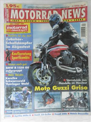 Casopis Motorrad News broj 4/2006 o motorima .