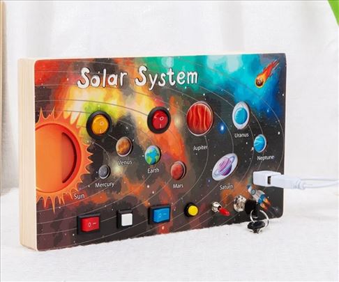 Montesori LED tabla Sunčev sistem