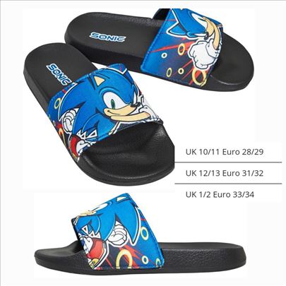 Sonic papuče,brojevi na slici-naručivanje