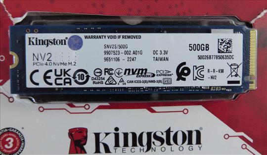 Kingston SNV2S/500G 500GB M.2 NVMe Garancija 8.202