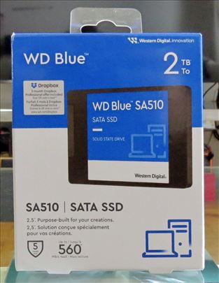 Nov WD Blue SA510 2TB Sata3 SSD Garancija 2029.