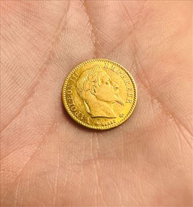 Zlatnik dukat 10 franaka Napoleon 3,23g
