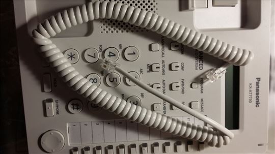 Spiralni telefonski kabl beli za KX-T7730