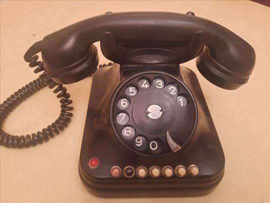 Stari,retro bakelitni Pupin fiksni telefon - vinta