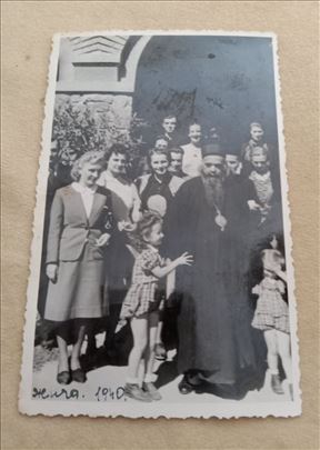 Fotografija Vladika Nikolaj, manastir Žiča 1940.