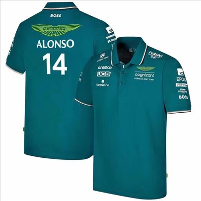  Fernando Alonso - Aston Martin F1 Team polo majic