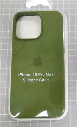 iPhone 15 Pro Max Silicone Case Army Green