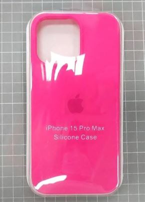 iPhone 15 Pro Max Silicone Case Fluorescent Pink
