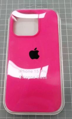 iPhone 15 Pro Silicone Case Fluorescent Pink