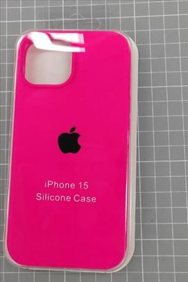 iPhone 15 Silicone Case Flourescent Pink