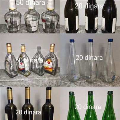 Staklene flaše (10-5000 komada)