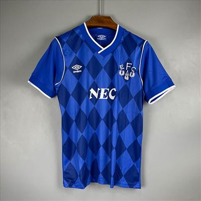Everton 1986/1987 domaci dres