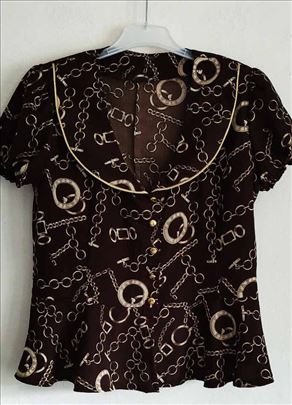 Vintage unikatna bluza sa puf rukavima vel. S/M 