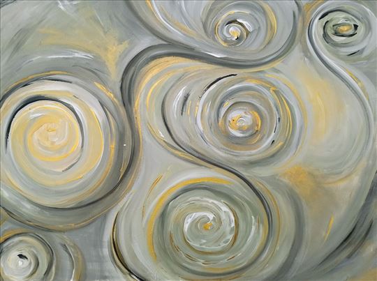 Abstract Vortexes of the universe acrylic