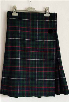 Vintage u skotskom stilu suknja na preklop 