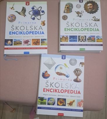 Komplet tri skolske enciklopedije,nekoriscene