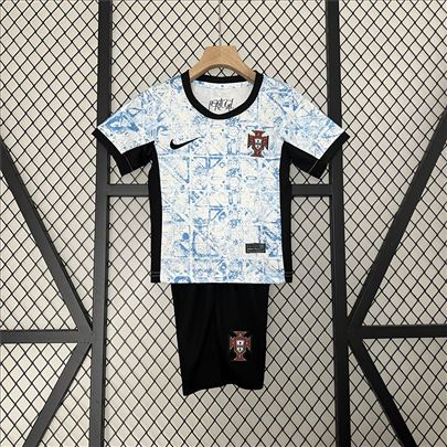 Euro 2024 Portugal gostujući dres dečiji komplet