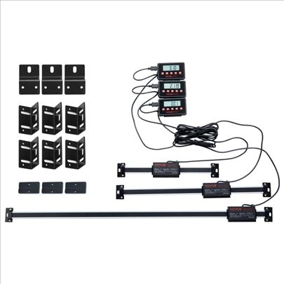 Digitalni prikaz 6 12 24" Linearna skala 3 ose DP