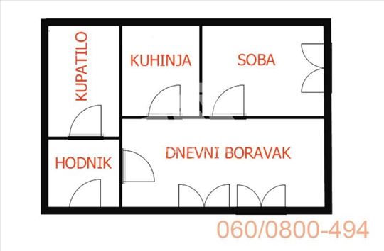 1.5 stan u Žarkovu, Vladimira Matijevića ID#2683