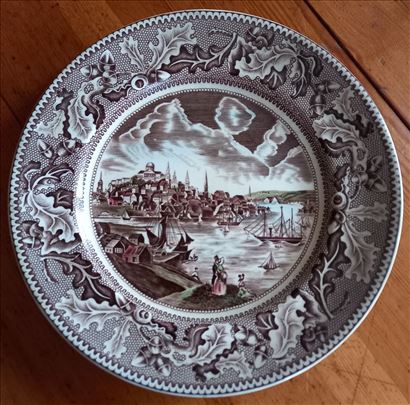 Porcelanski tanjir ručno slikan i ručno obojen