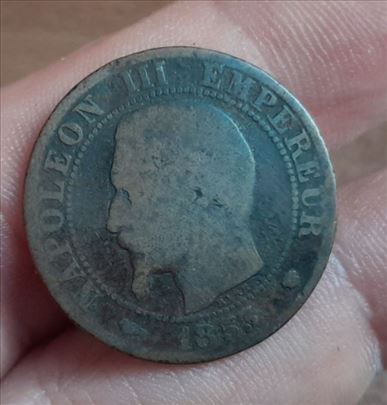 5 centimes Napoleon III, 1853