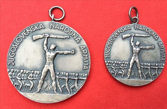 Srabrne portske medalje JNA iz 1975