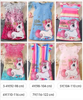 Poni haljina Princess-veličine su na slici