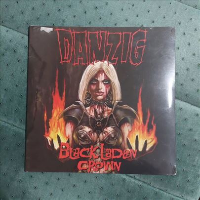 DANZIG Black Laden Crown LP RED VINYL 