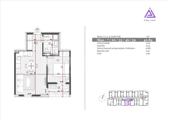 City Roof Residence - dvosoban stan