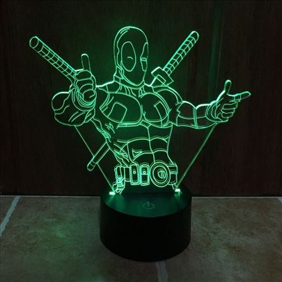Deadpool LED lampa
