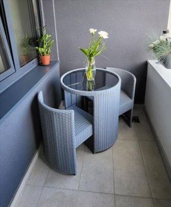 Okrugli uklopivi set za dvoje - domaća proizvodnja