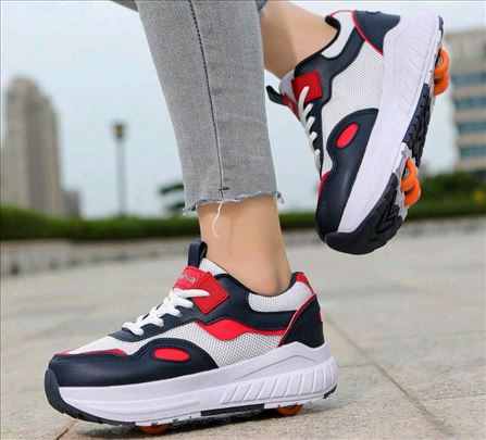 Patike sa točkićima ili bez,beloteget-ima brojeva