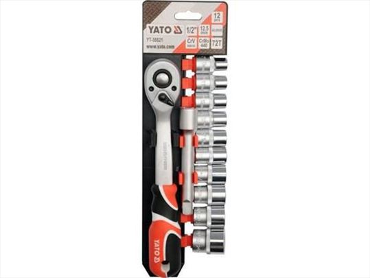 Ključevi gedore set 10-24 mm i račna 1/2 11 kom   