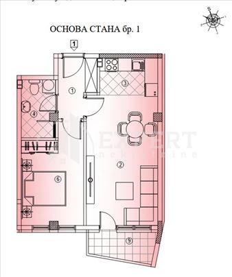 Novogradnja na Crvenom pevcu, 1.5, 49 m2, povrat P