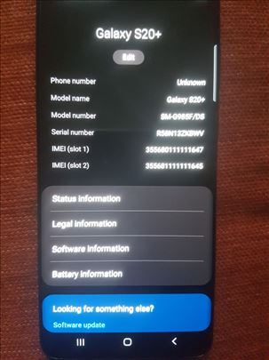 Samsung S20 plus S20plus S20 + S20+ vlasnik ocuvan