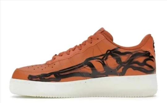 Nike Air Force 1 Low Orange Skeleton Halloween