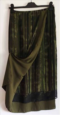 Dvoslojna duga suknja na preklop br. 40/L